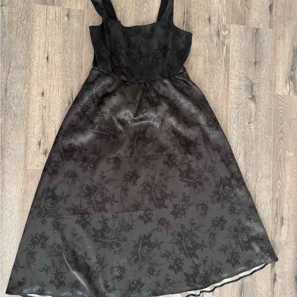 Wayf Black Textured Dress